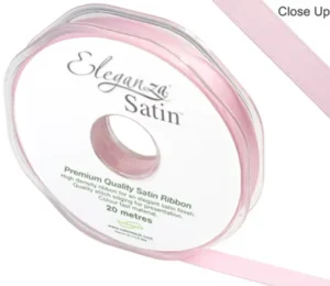 Eleganza Lt Pink 10mm x 20m Satin Ribbon