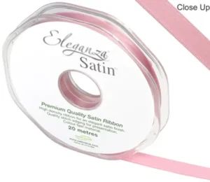 Eleganza Classic Pink 10mm x 20m Satin Ribbon
