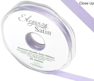Eleganza Lavender 10mm x 20m Satin Ribbon