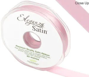 Eleganza Lt Pink 15mm x 20m Satin Ribbon