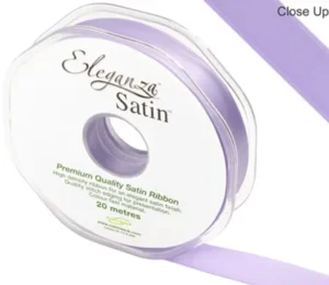 Eleganza Lavender 15mm x 20m Satin Ribbon