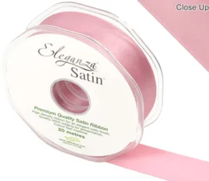 Eleganza Classic Pink 25mm x 20m Satin Ribbon