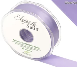 Eleganza Lavender 25mm x 20m Satin Ribbon