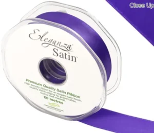 Eleganza Purple 25mm x 20m Satin Ribbon