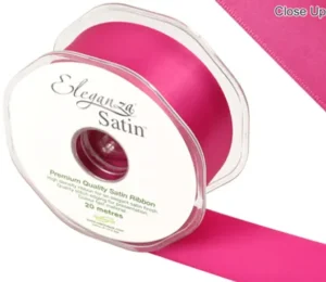 Eleganza Fuchsia 38mm x 20m Satin Ribbon
