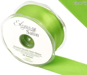 Eleganza Satin Pistachio 38mm x 20m Satin Ribbon