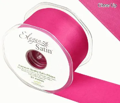 Eleganza Fuchsia 50mm x 20m Satin Ribbon