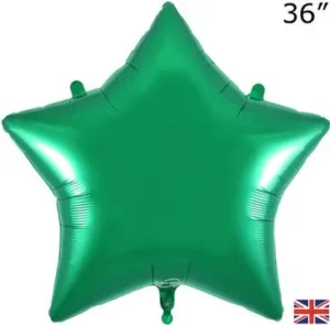 Oaktree 36 inch Green Star Foil Balloon