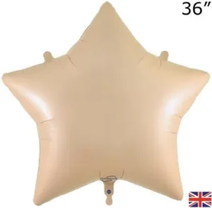 Oaktree 36 inch Nude Star Foil Balloon
