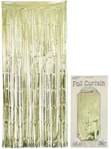 Oaktree 0.9m x 2.40m Metallic Gold Foil Curtain