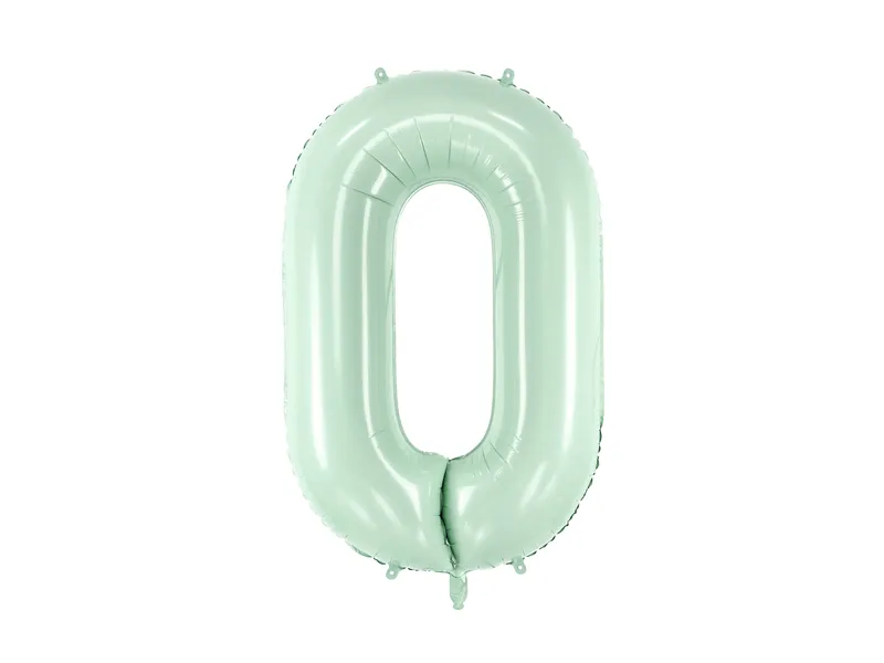 Party Deco 28 inch Green Number 0 Foil Balloon