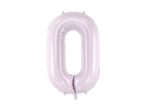 Party Deco 28 inch Purple Number 0 Foil Balloon