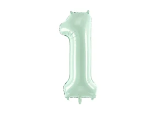 Party Deco 28 inch Green Number 1 Foil Balloon