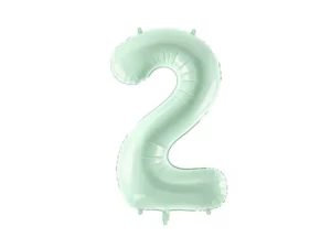 Party Deco 28 inch Green Number 2 Foil Balloon