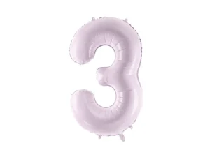 Party Deco 28 inch Purple Number 3 Foil Balloon