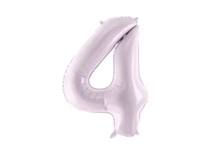 Party Deco 28 inch Purple Number 4 Foil Balloon