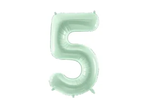 Party Deco 28 inch Green Number 5 Foil Balloon