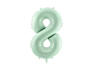 Party Deco 28 inch Green Number 8 Foil Balloon