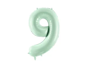 Party Deco 28 inch Green Number 9 Foil Balloon
