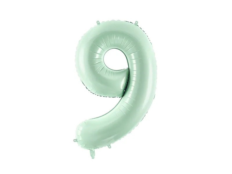 Party Deco 28 inch Green Number 9 Foil Balloon