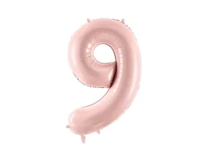 Party Deco 28 inch Light Pink Number 9 Foil Balloon