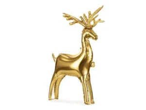 Party Deco 29 inch Gold Reindeer Standing Foil Balloon