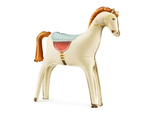 Party Deco 30 inch Beige Horse Foil Balloon