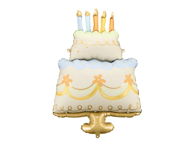 Party Deco 30 inch Tiered Birthday Cake Foil Balloon