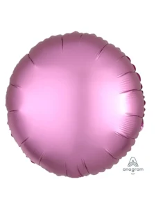 Anagram Satin Luxe Pink 18" Round Foil Balloon