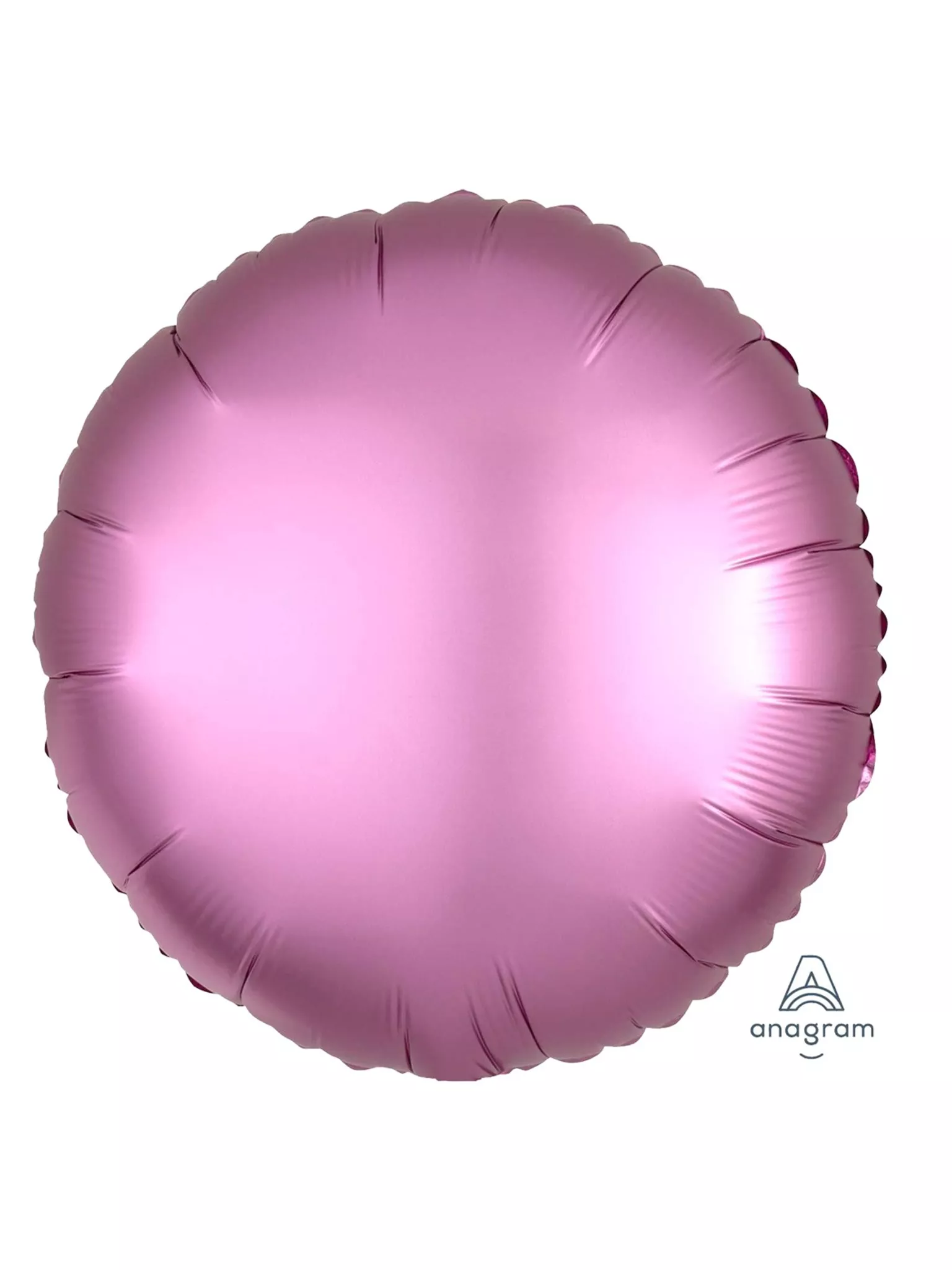 Anagram Satin Luxe Pink 18" Round Foil Balloon