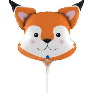 Grabo 14 inch Fox Head Mini Foil Balloon