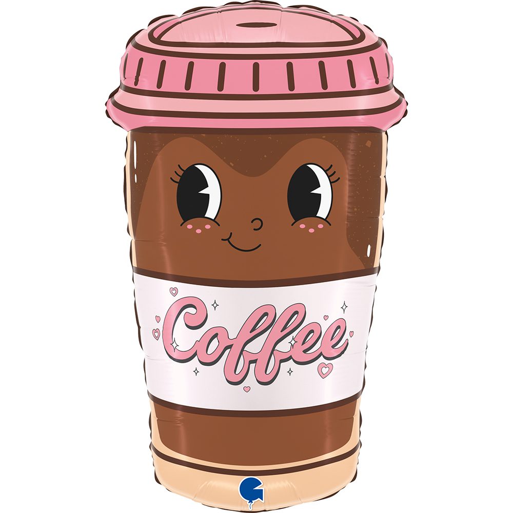 Grabo 24 inch Coffee To Go Cup Foil Balloon