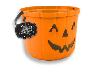 Halloween Pumpkin Orange Bucket