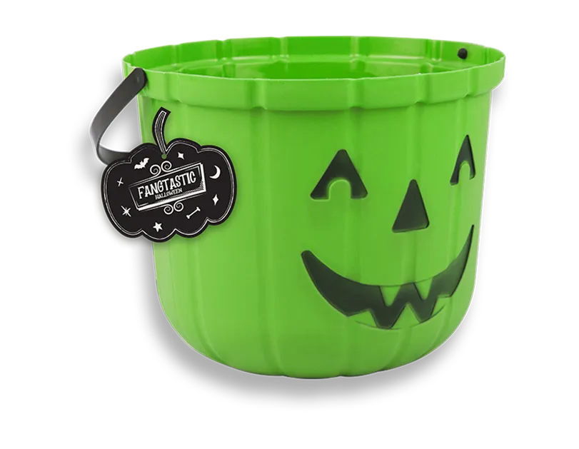 Halloween Pumpkin Green Bucket