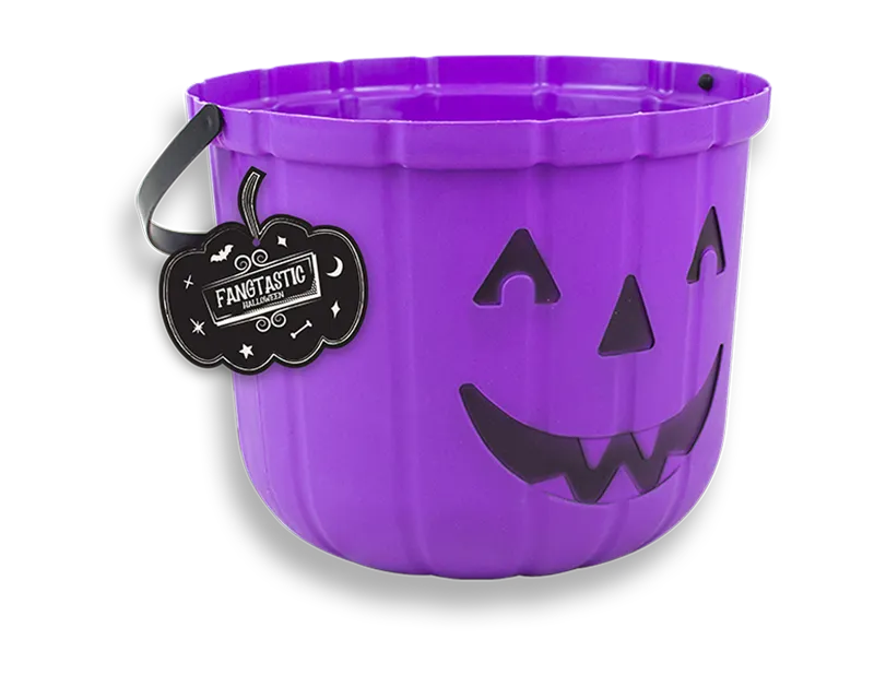 Halloween Pumpkin Purple Bucket