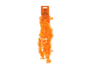 2m Orange Halloween Tinsel Garland