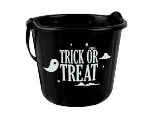 Halloween Black Trick Or Treat Bucket
