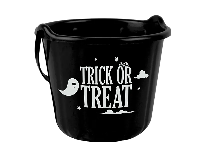 Halloween Black Trick Or Treat Bucket