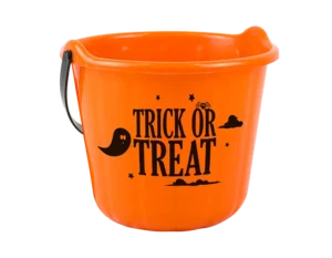 Halloween Orange Trick Or Treat Bucket