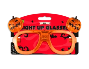 Orange Light Up Novelty Halloween Glasses