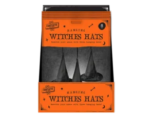Spooky Hanging Witch Hats (8pk)