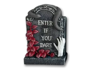 20cm Enter If You Dare Gravestone Decoration