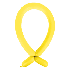 Anagram Standard Yellow Sunshine Nozzle Up 260 Latex Modelling Balloons
