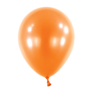 Anagram Metallic Tangerine Latex Balloons