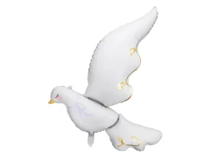 Party Deco 35 inch Dove Shape Foil Balloon