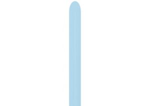 Sempertex Pastel Matte Blue Nozzle Up 260 Latex Modelling Balloons