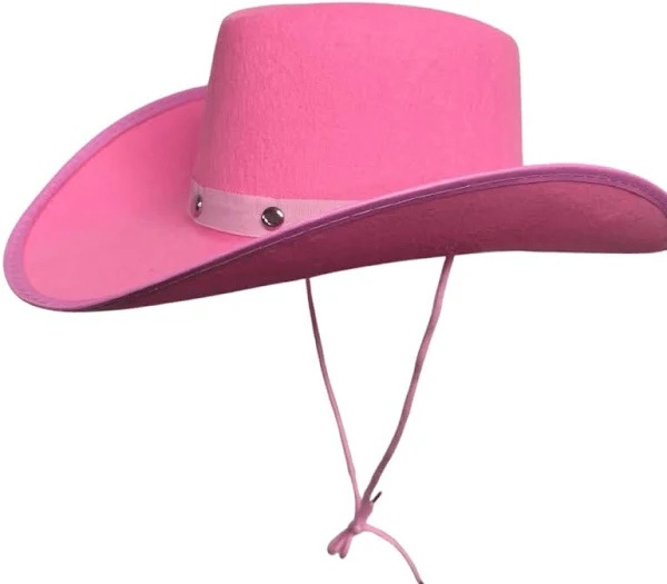 Adult Pink Cowboy Hat 16cm x 19.5cm - Image 2