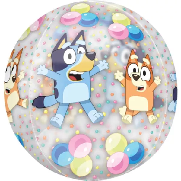 Anagram 16 inch Bluey and Bingo Orbz Foil Balloon