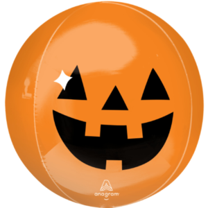 Anagram 16 inch Orbz Halloween Pumpkin Foil Balloon