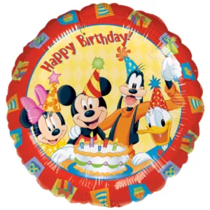 Anagram 18 inch Mickey and Friends Happy Birthday Foil Balloon
